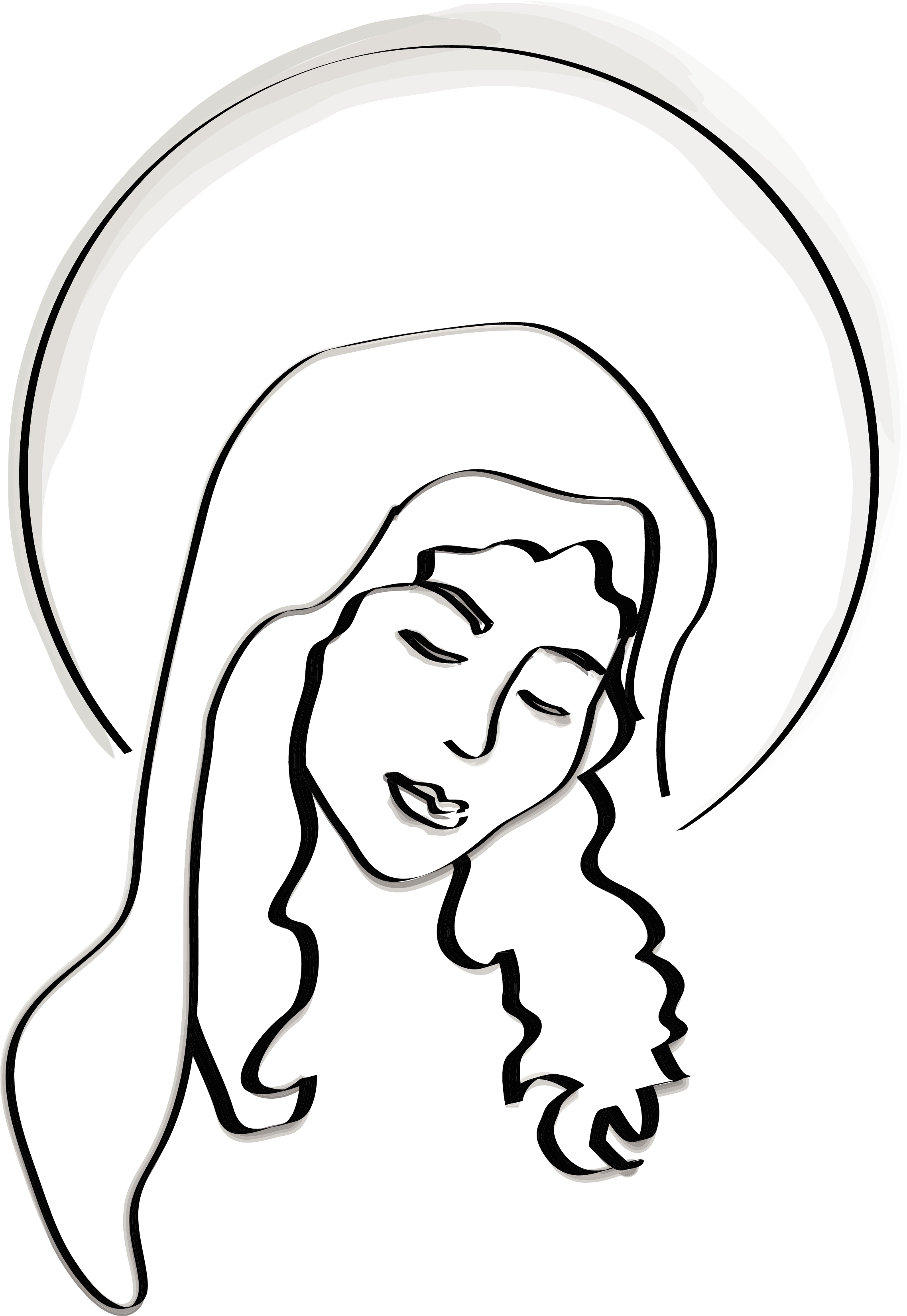 Blessed Virgin Mary Clip Art N2 free image.