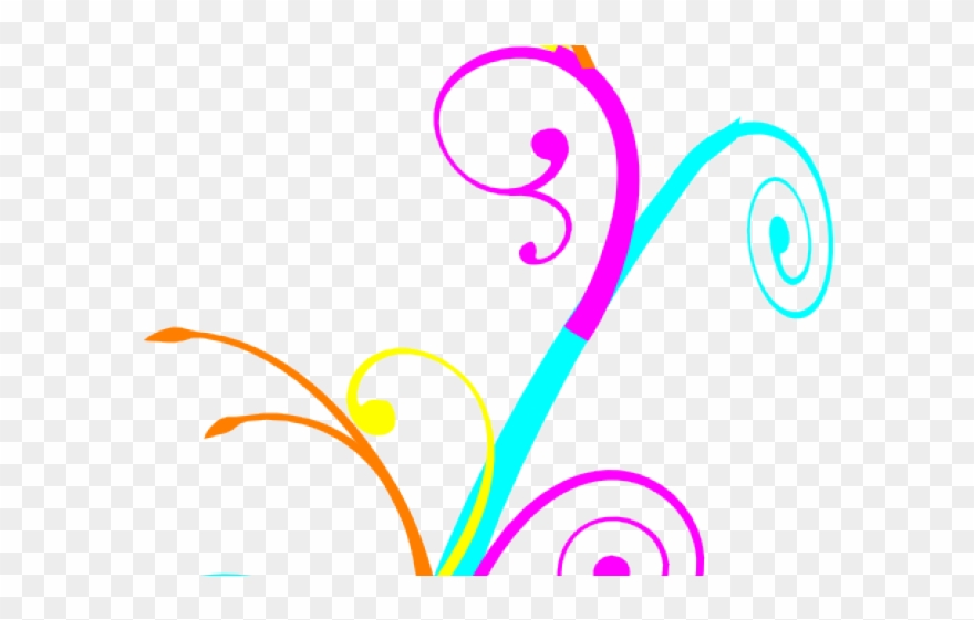 Swirls Clipart Cute.