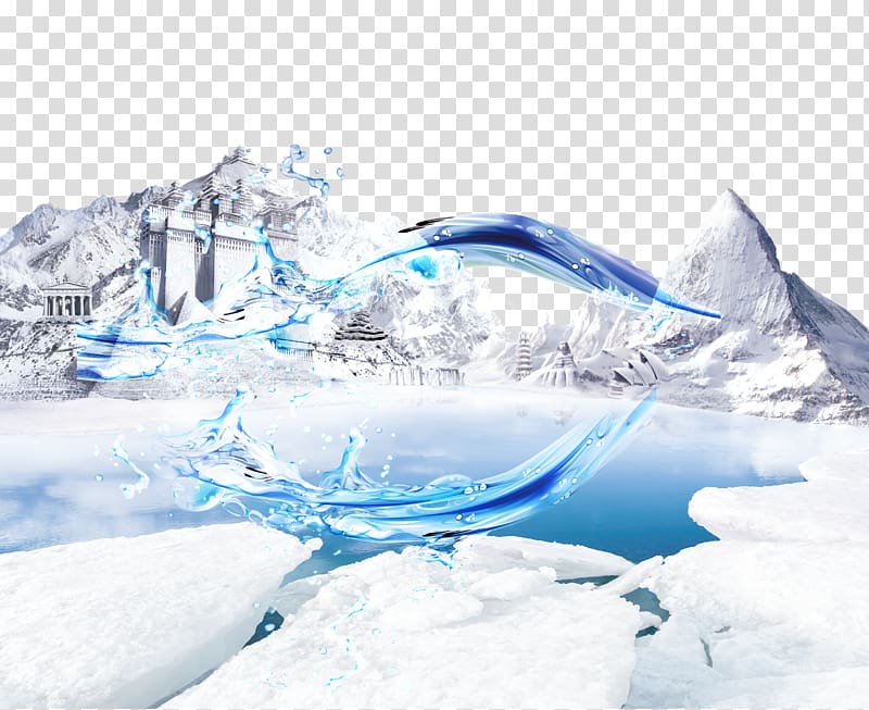 Polar bear Snow AliExpress , iceberg transparent background.