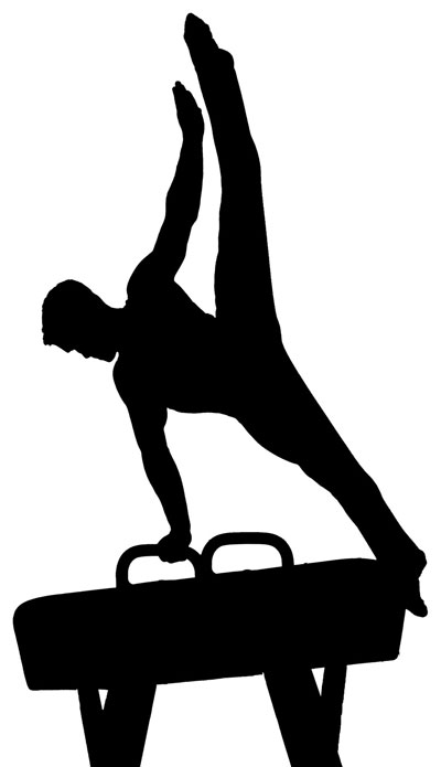 Artistic gymnastics clipart.