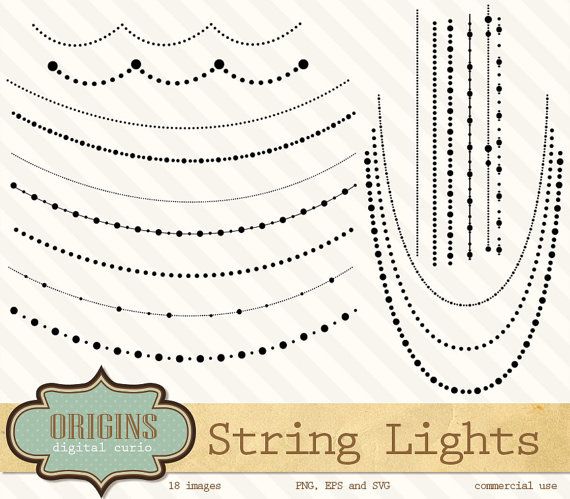 String Lights Clipart.