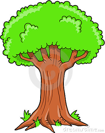 Big Tree Vector Stock Vector.