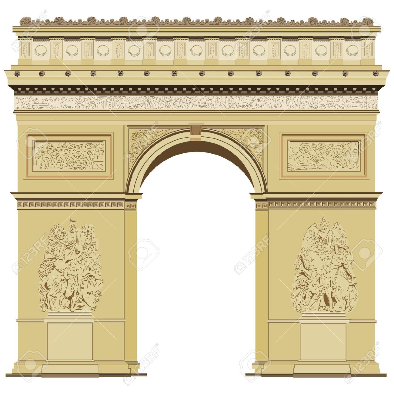 Arch Of Triumph Royalty Free Cliparts, Vectors, And Stock.