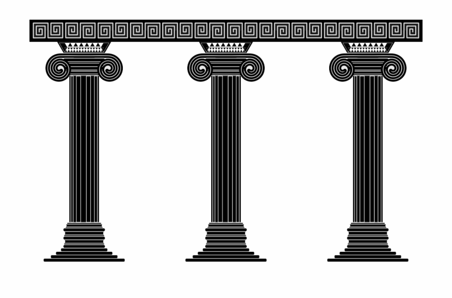 Columns Temple Architecture Png Image Greek Columns Vector.