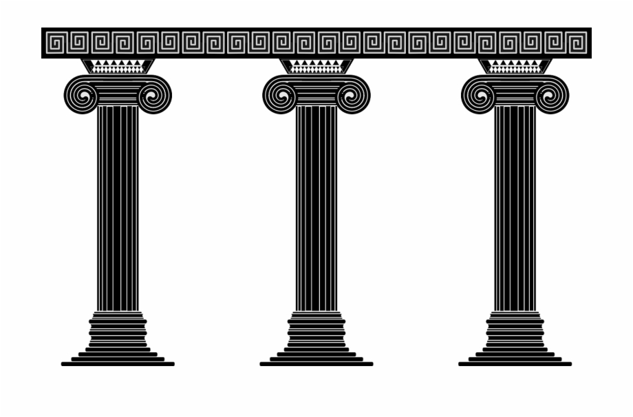 Columns Temple Architecture Png Image Greek Columns Vector.