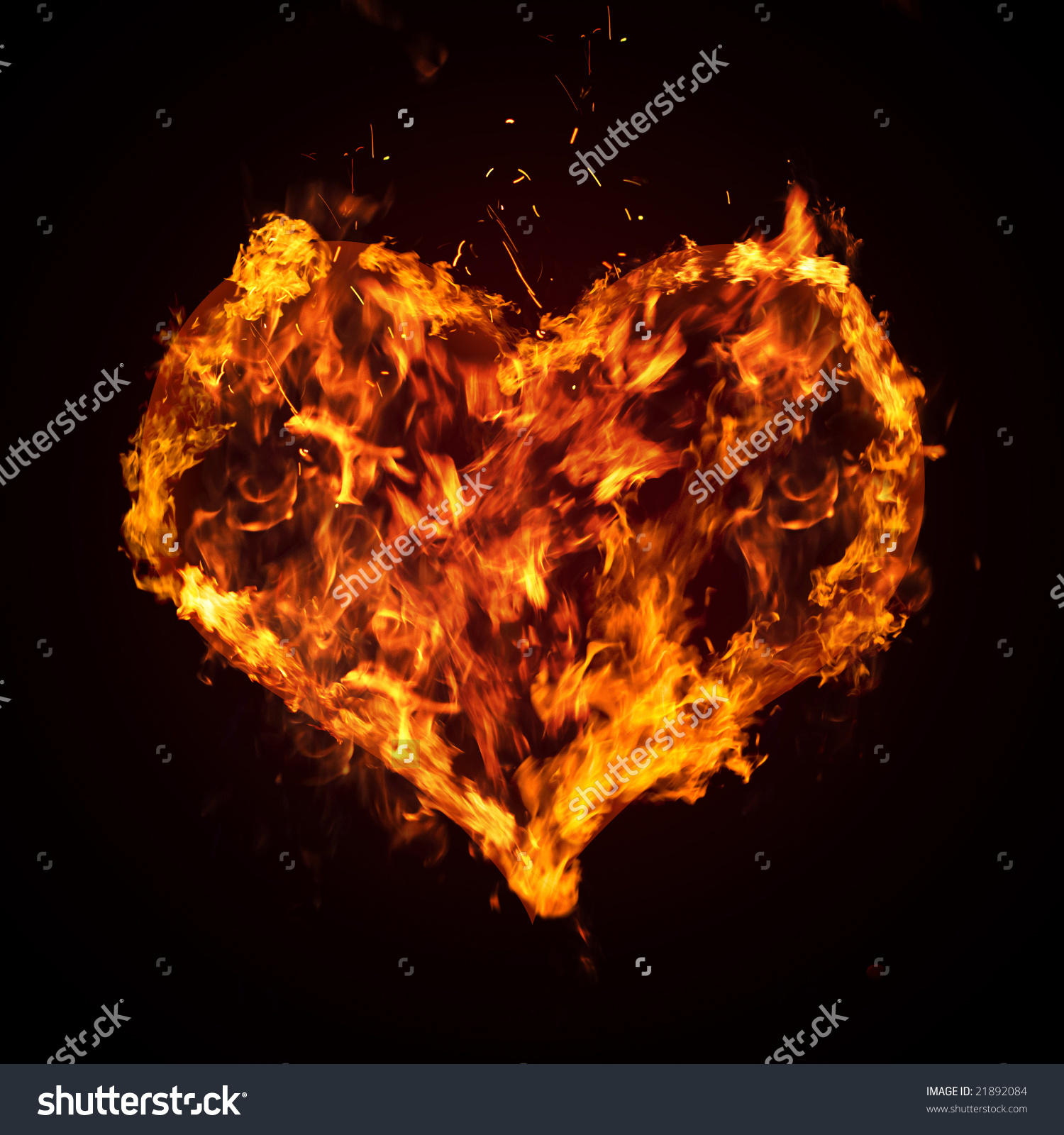 Ardent Heart Stock Illustration 21892084.