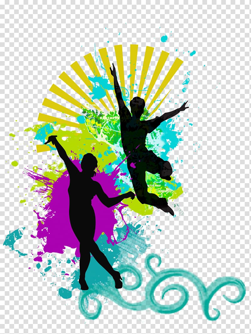 Dance Silhouette Music, aerobics transparent background PNG.