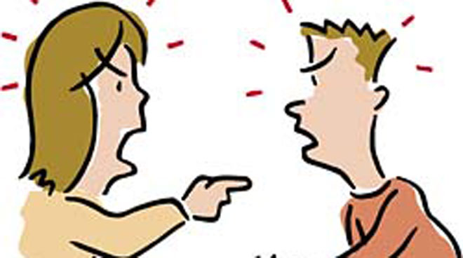 Couple Arguing Clipart.