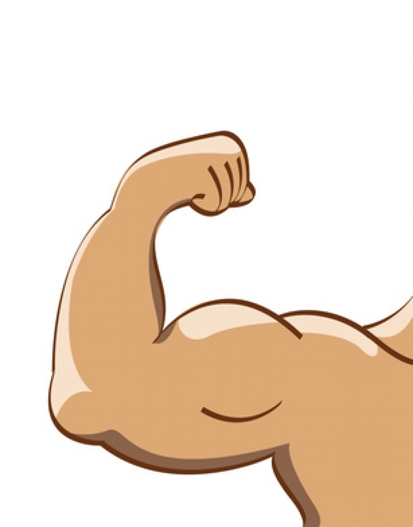 Muscle arm clip art.