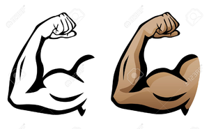 Flexing Arm Clipart.