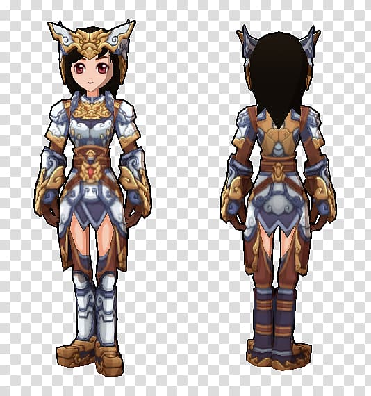 Costume design Armour Character, heavy armor transparent.