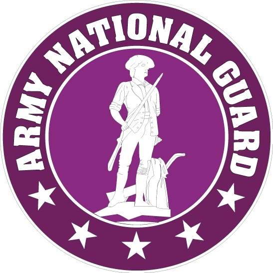 US army national guard logo Free vector in Adobe Illustrator.