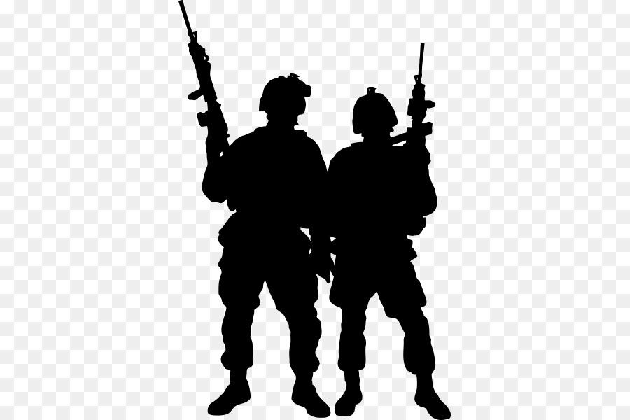 Soldier Silhouette png download.