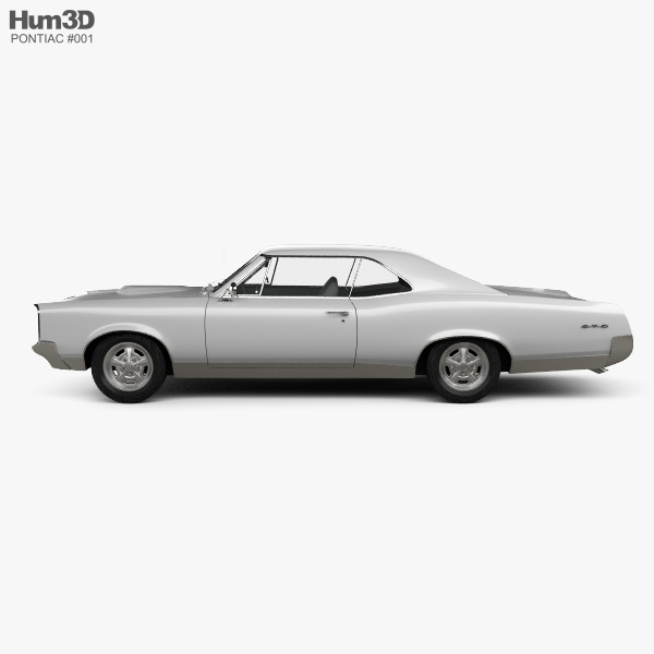 Pontiac GTO 1967 3D model.