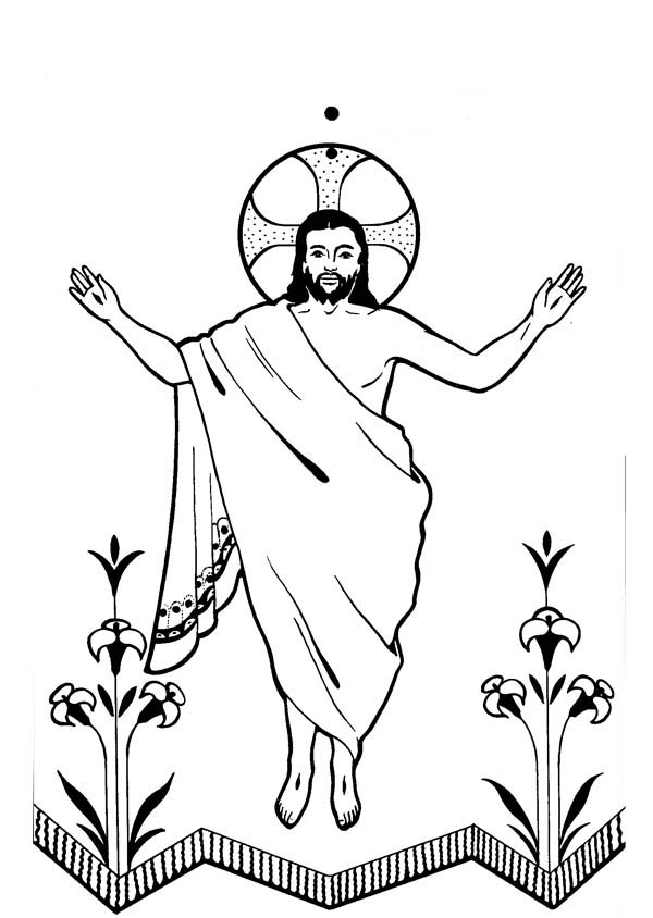 Jesus arose clipart.