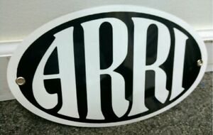 Details about Retro ARRI Logo Metal Oval Sign • Arriflex Movie Cameras.