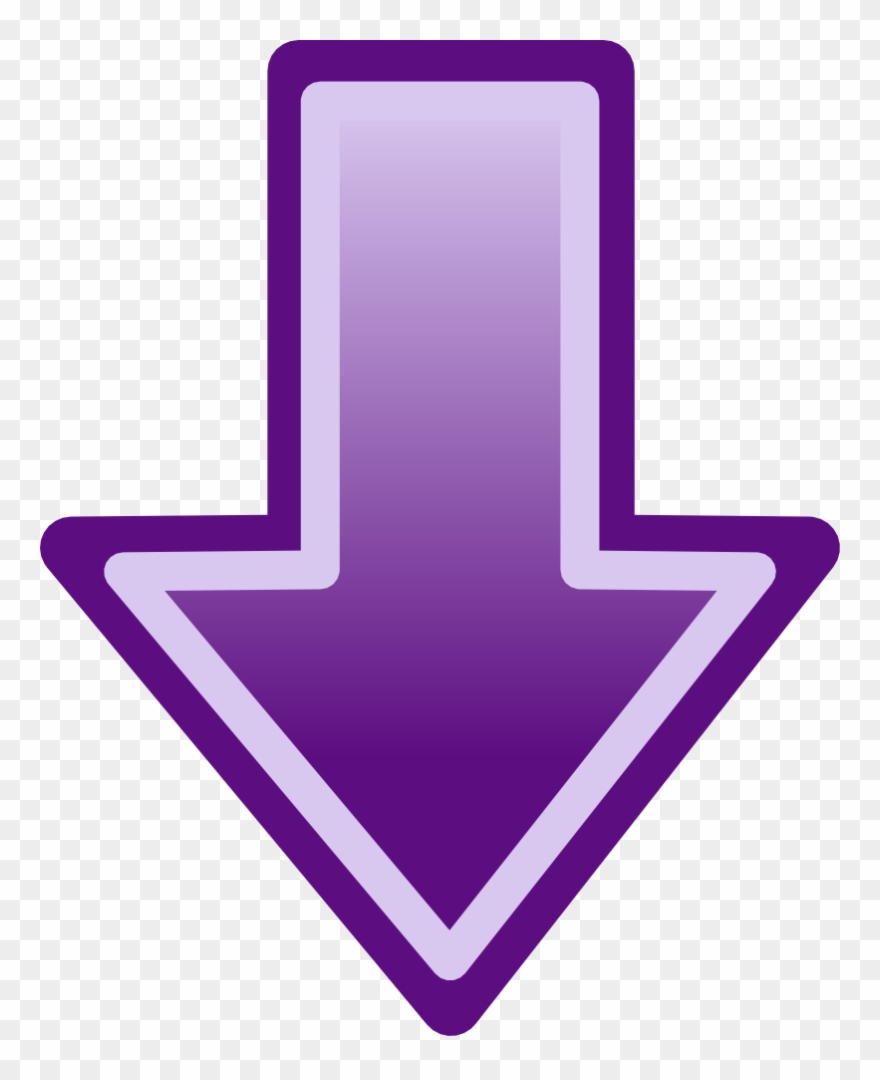 Purple Arrow Pointing Down Clipart (#2042032).