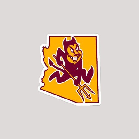 ASU Sparky State Mini Magnet.