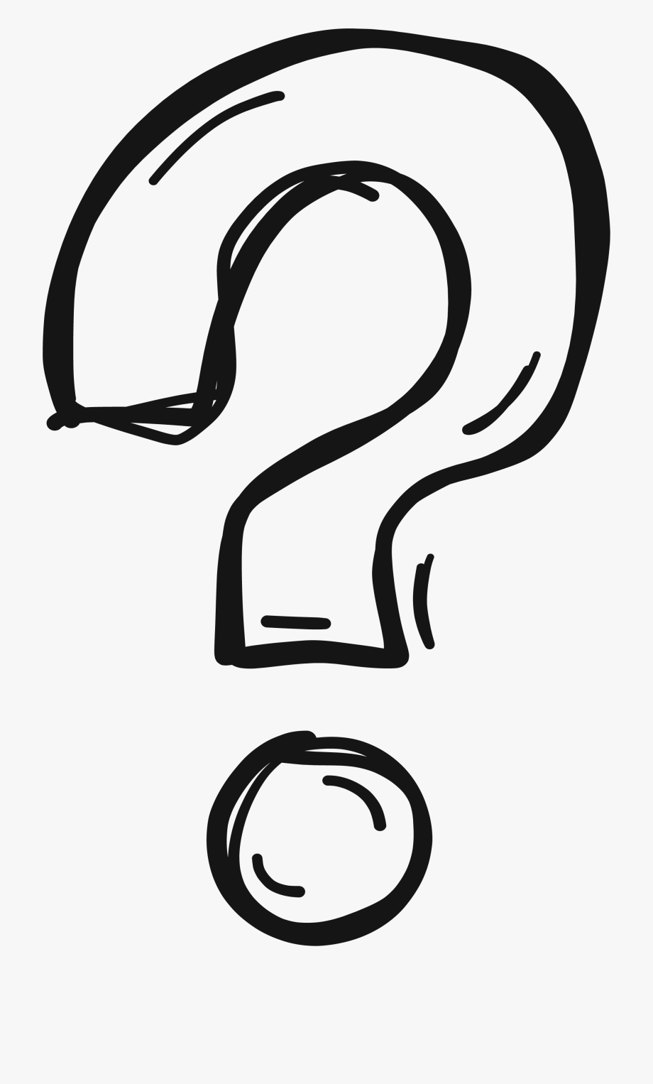 Black And White Question Mark Clipart.