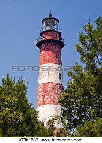 Stock Photo of Assateague Island Lighthouse, VA k7361683.