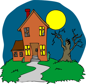 Open Window At Night Clipart.