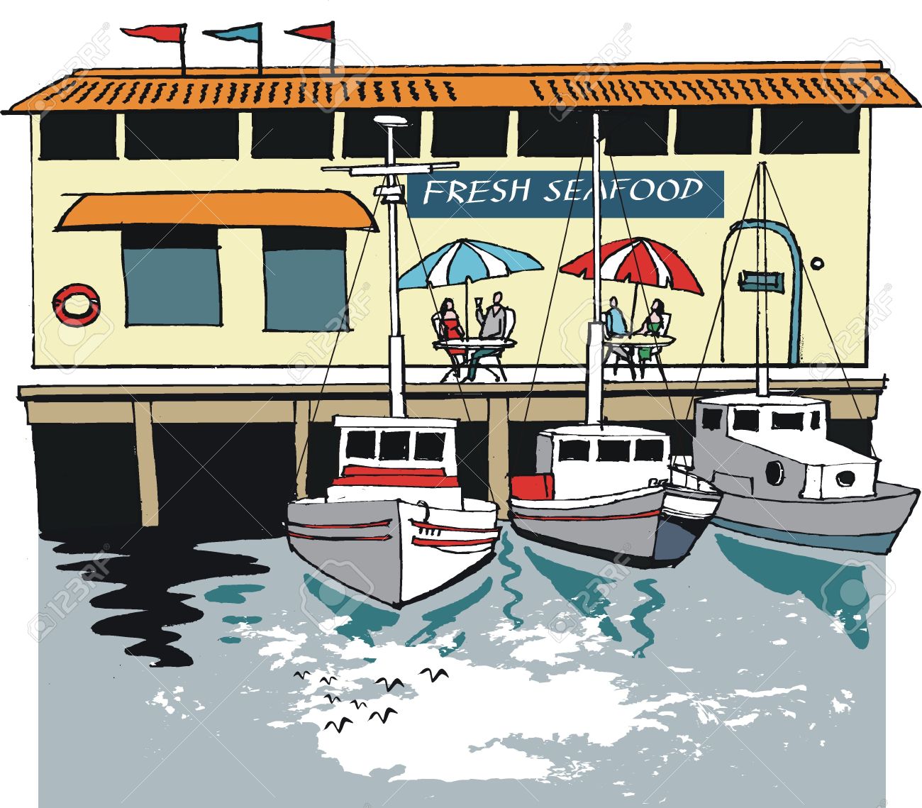 Harbor clipart.