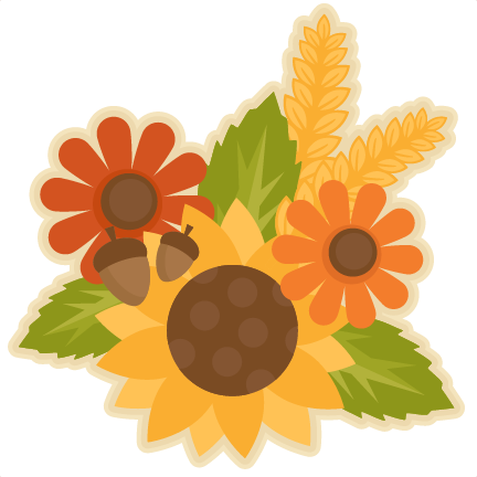 Clip art fall flower.