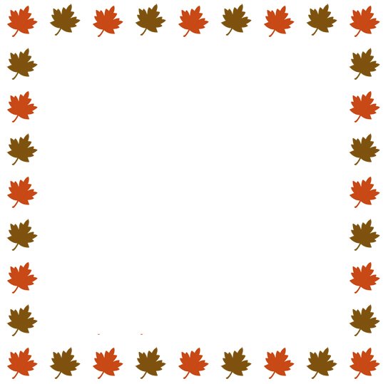 251 Fall Border free clipart.