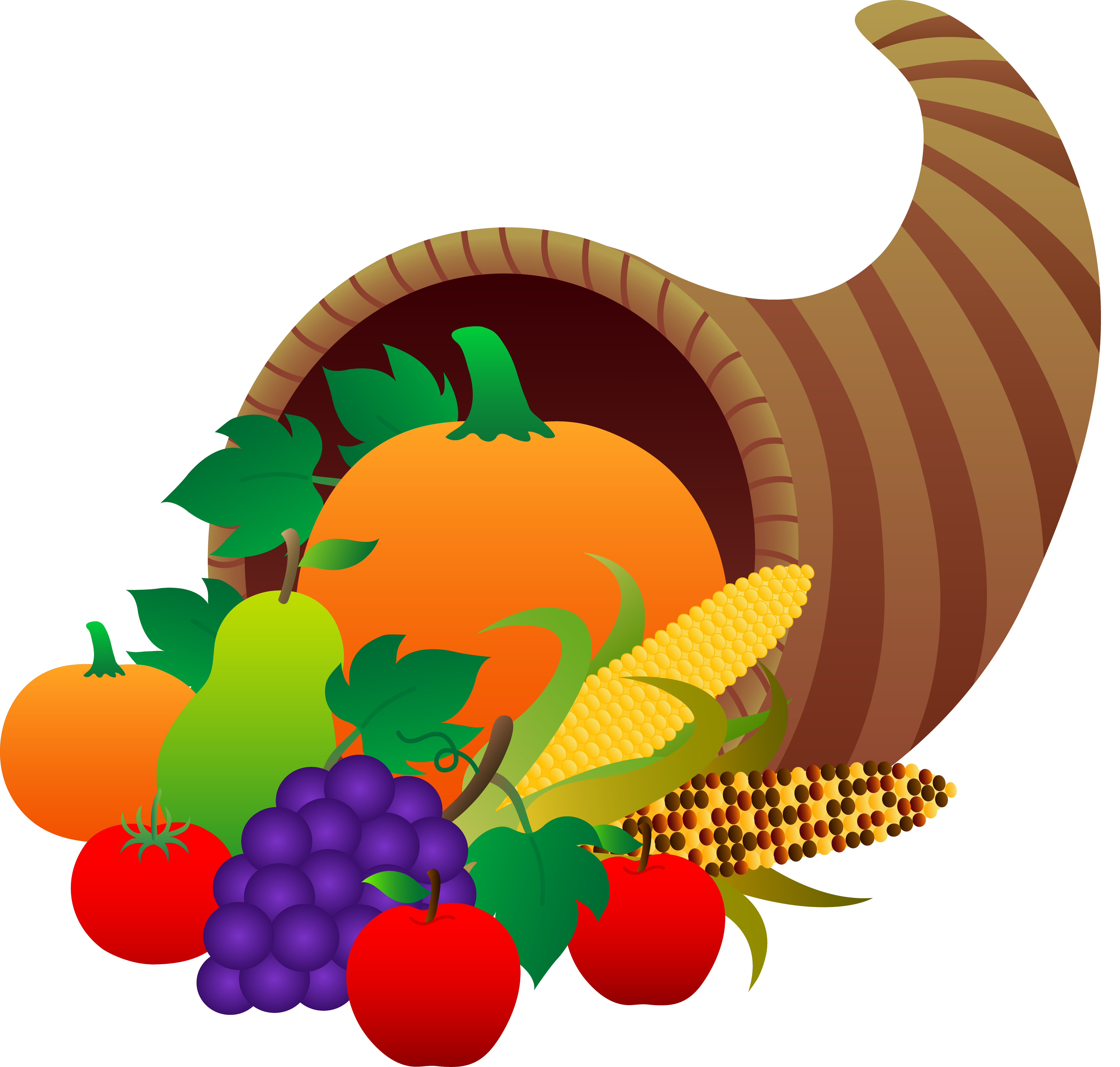 Images of autumn harvest dinner clipart.