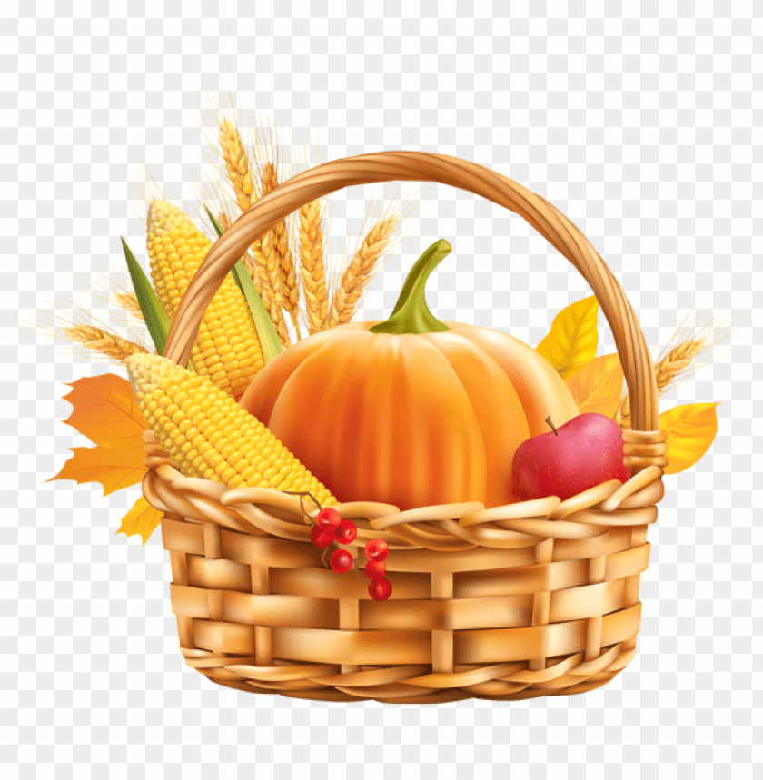 Download autumn harvest basket clipart png photo.