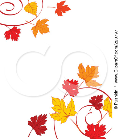 Autumn leaves clipart border 5 » Clipart Station.