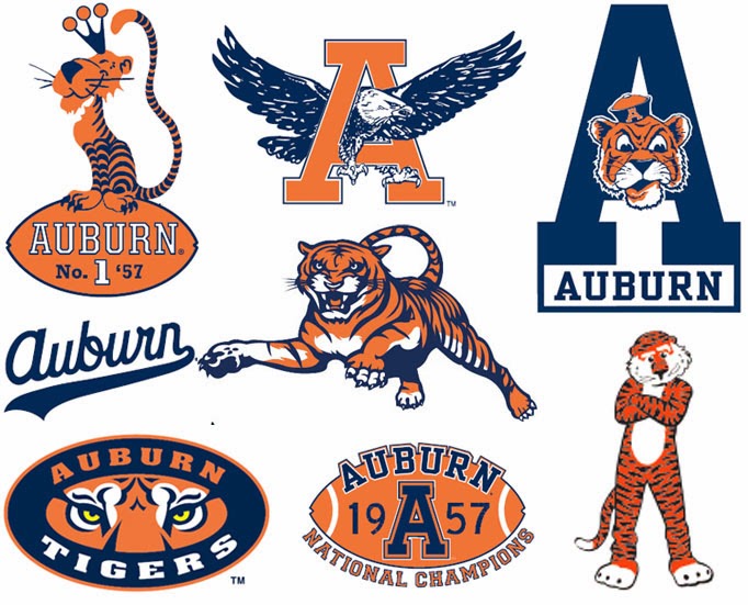 Auburn Logos: Then and Now.