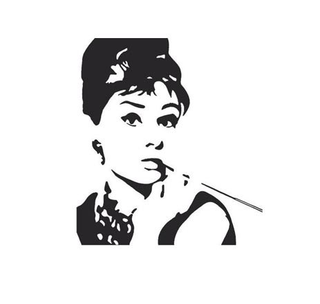 Audrey hepburn clipart free.