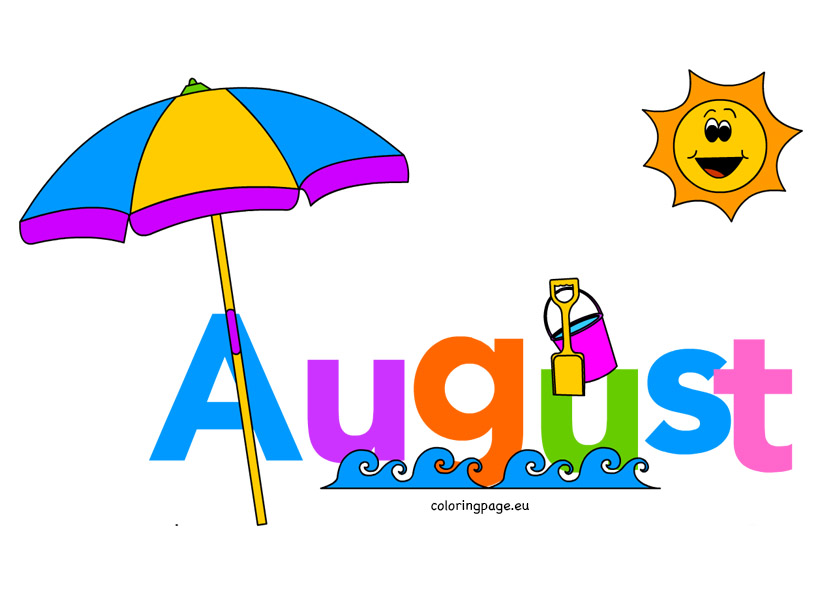 August clip art free 2.