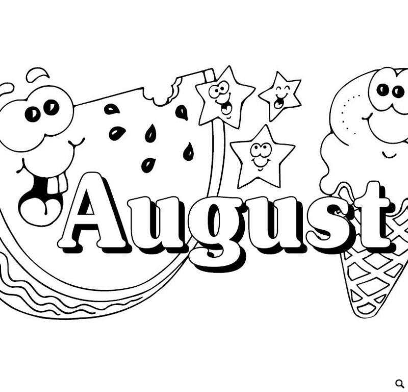 August Black And White Clipart & Free Clip Art Images #10203.