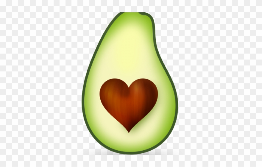 Transparent Background Avocado Clipart.