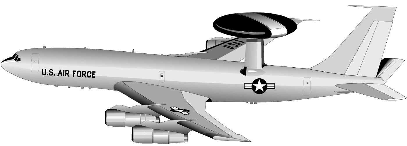 Awacs clipart.