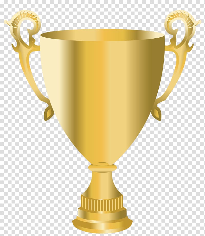 Trophy Cup , Golden cup transparent background PNG clipart.