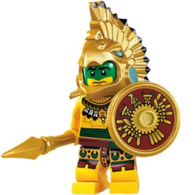 Toy Aztec Warrior Icon PNG.