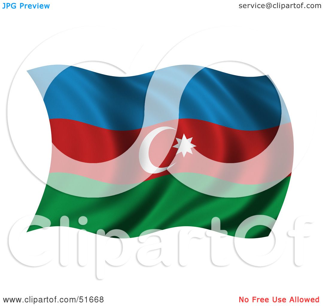 azerbaijan flag clipart.