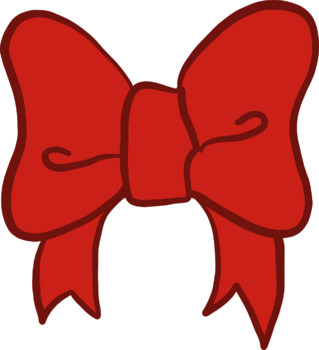 Christmas Bow Clipart.