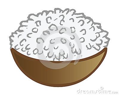 White rice clipart.