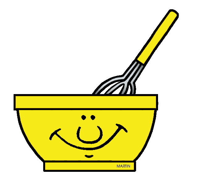 Mixing bowls clip art.