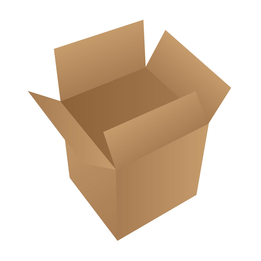 Open Cardboard Box Free Vector.