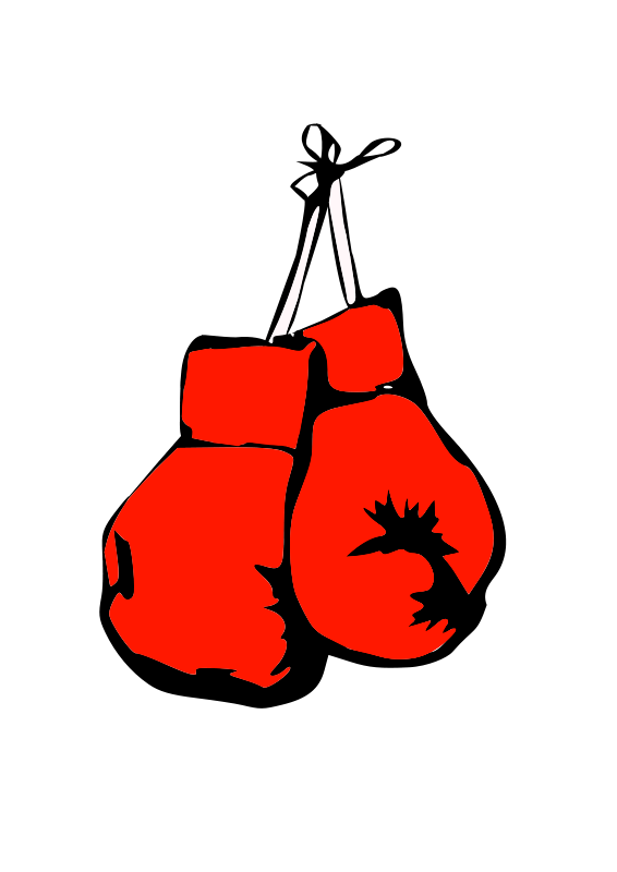 Free Clipart: Burning boxing gloves.