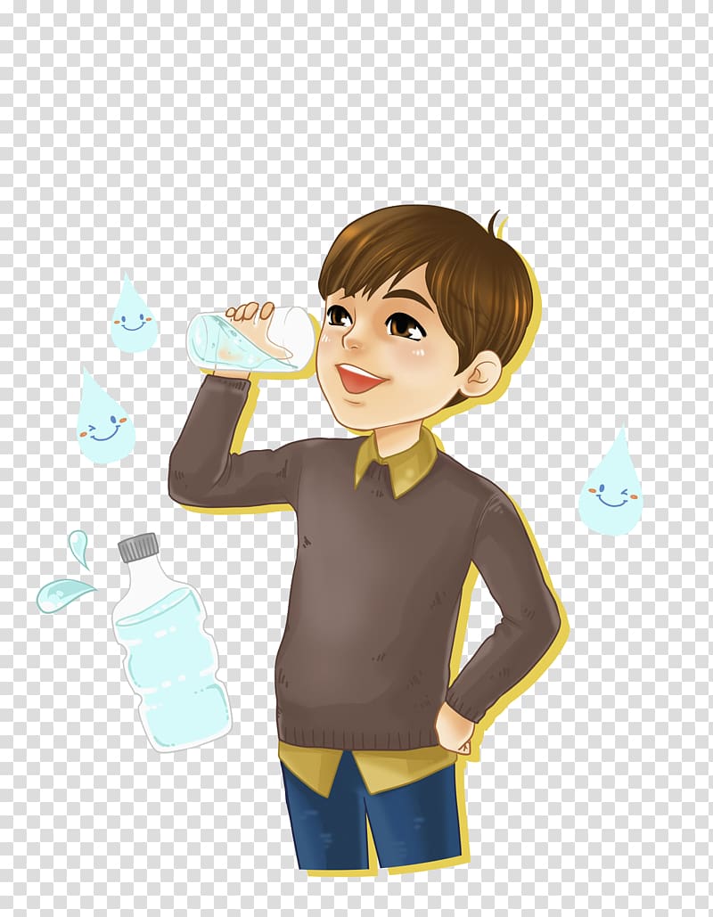 Boy drinking water , Boy drink water transparent background.