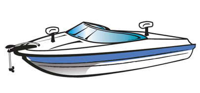 Boating clipart cabin cruiser, Boating cabin cruiser.