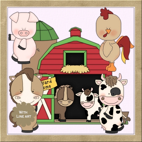 Barnyard Boogie Clip Art.