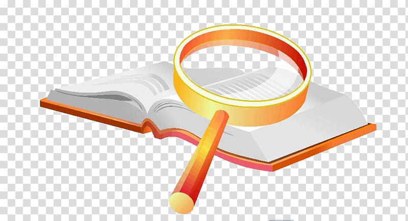 Light Magnifying glass Animation, Magnifying glass on books.