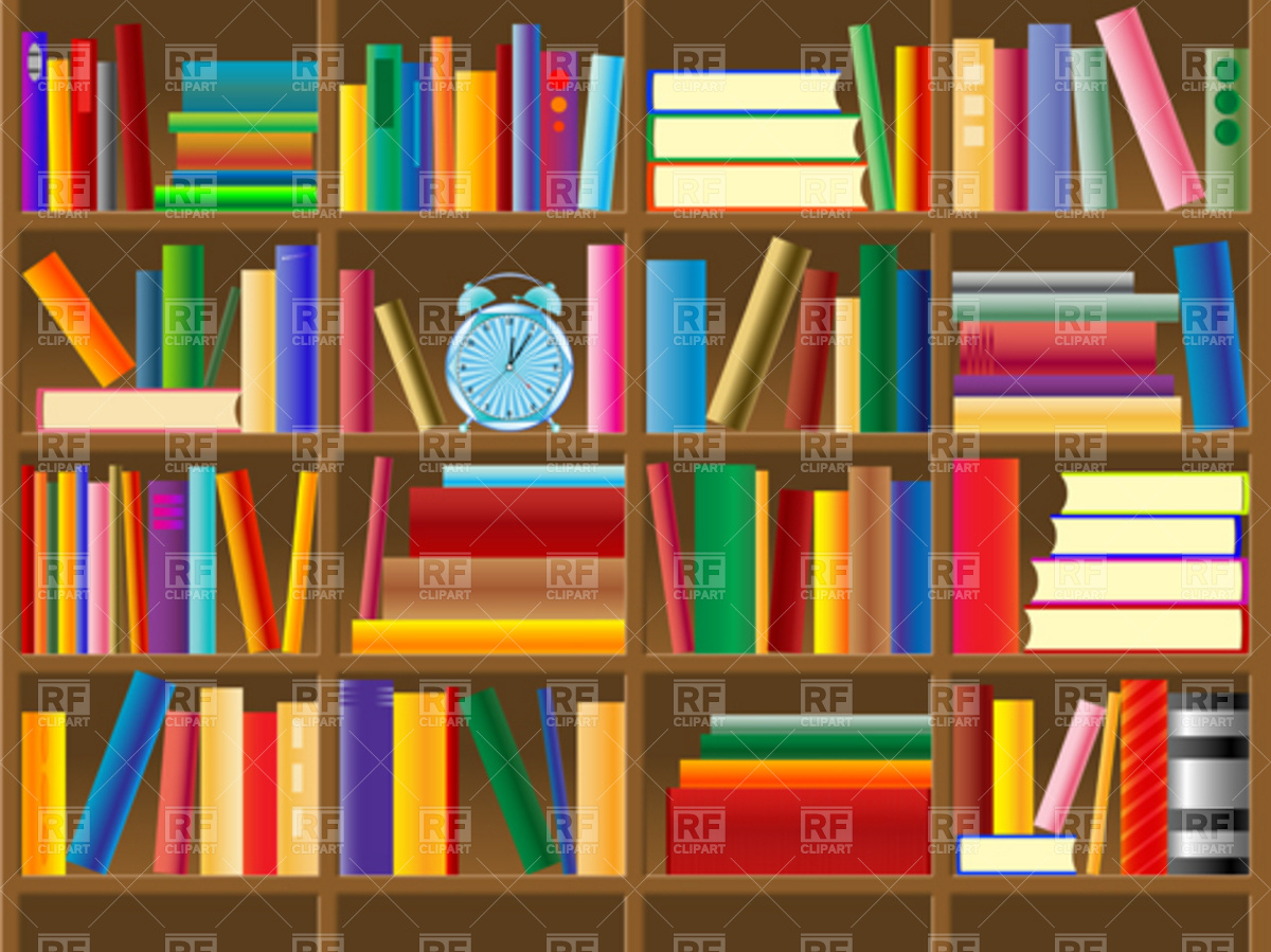 Bookcase Clipart.